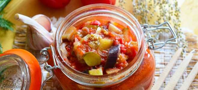 3 Лучших рецепта томатного соуса с баклажанами на зиму