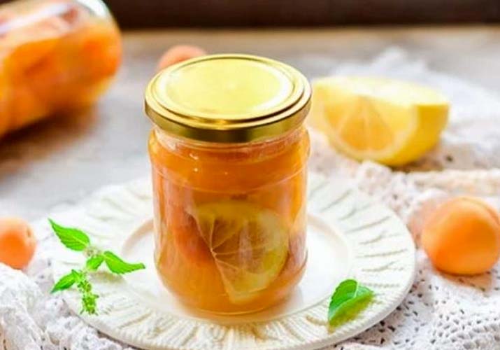абрикосовое варенье с имбирем и лимоном