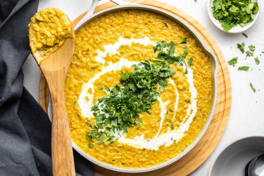 creamy coconut red lentil curry frommybowl vegan 6 1170x780 1