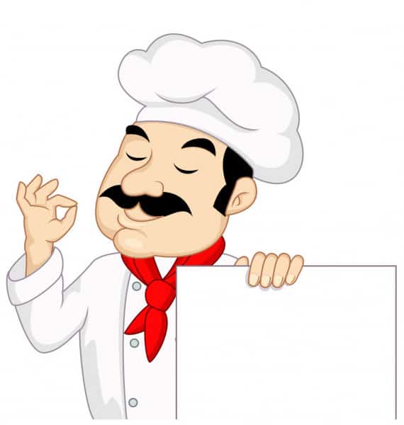 depositphotos 9459097 stock illustration chef cartoon with blank sign