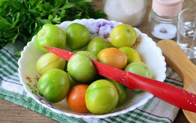 Маринованные зеленые помидоры на любой вкус